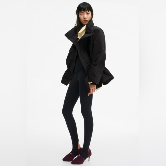 H&M STUDIO COLLECTIONDRAPED-PANEL LEGGINGS